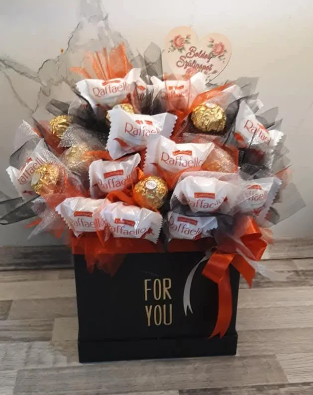 Elegáns virágbox kompozíció