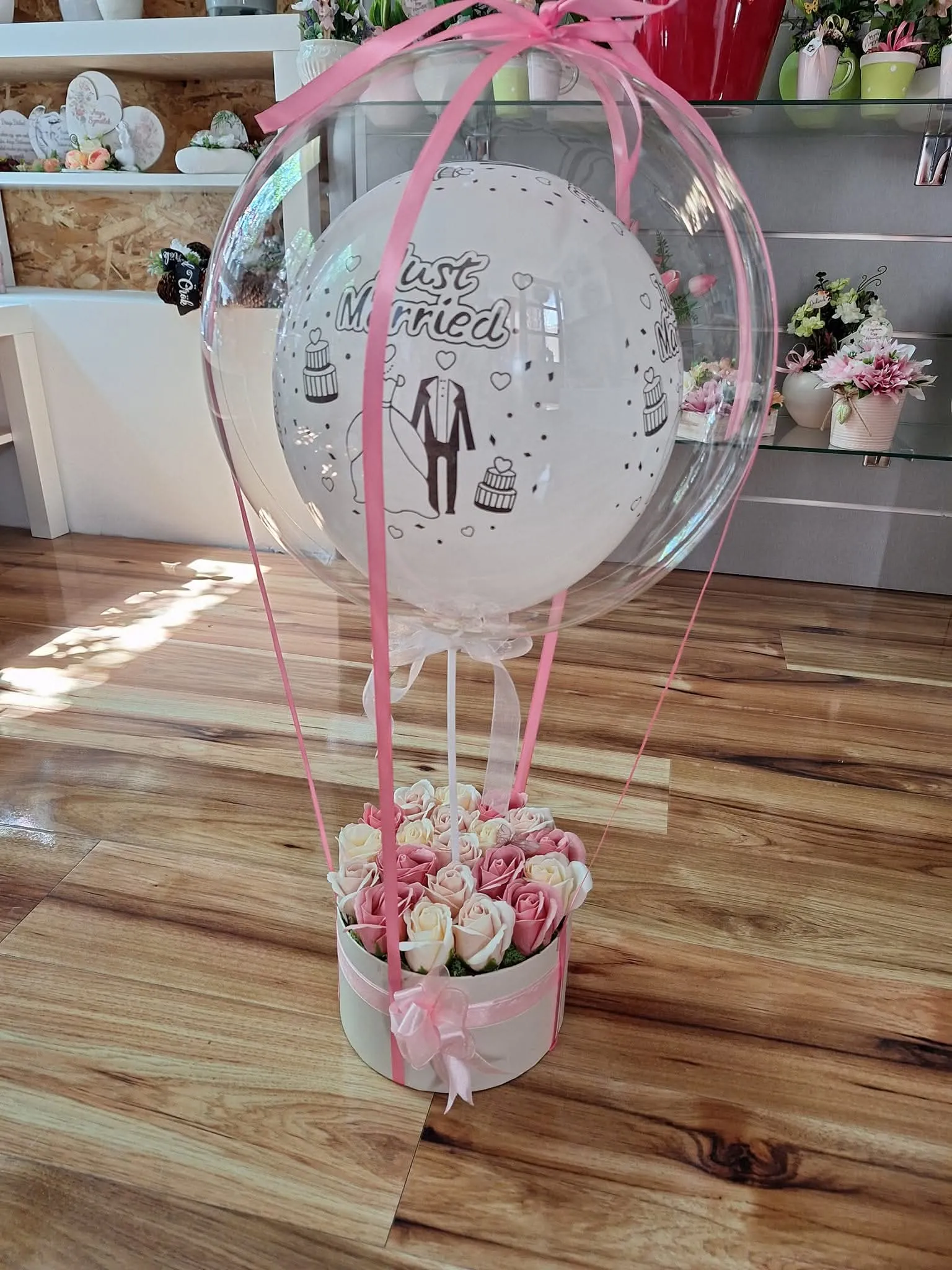 Esküvői virág kompozíció