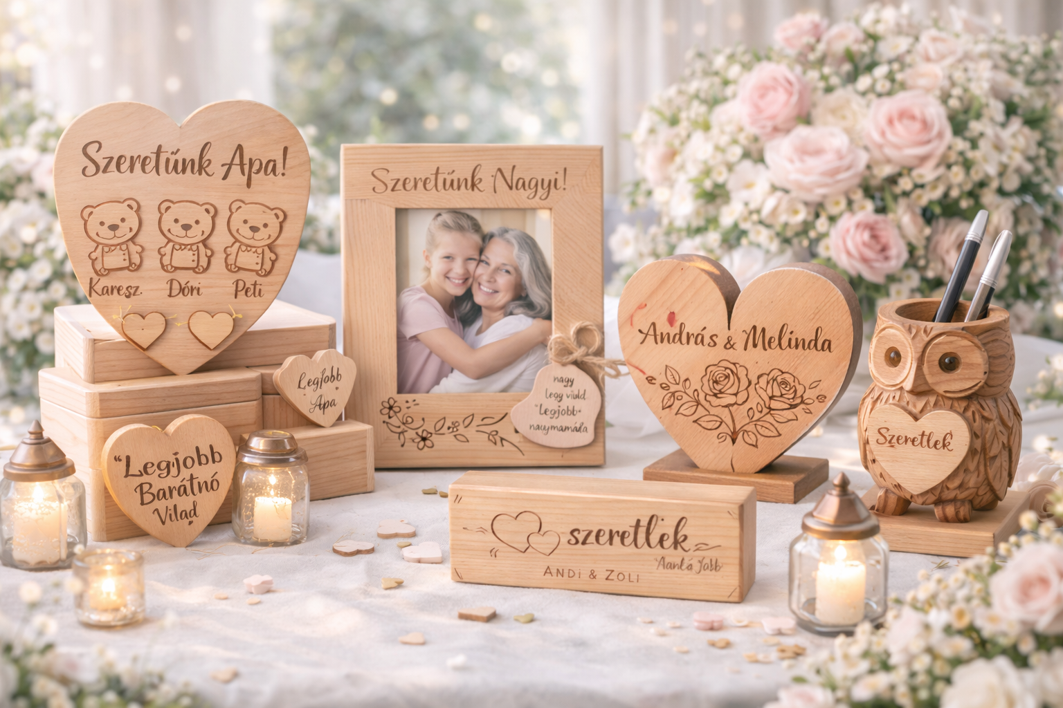 Fa ajándéktárgyak