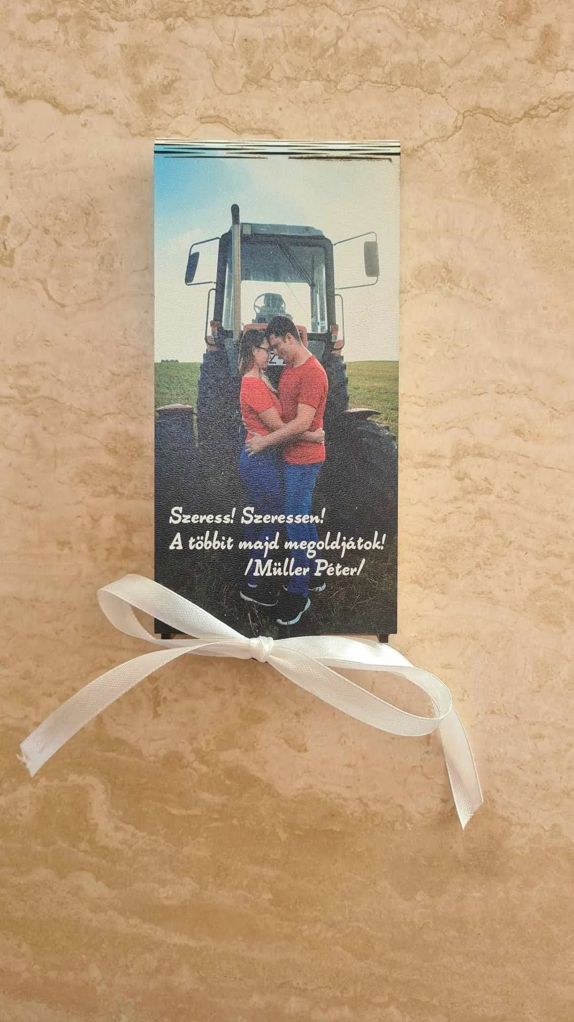 Egyedi fa ajándéktárgy