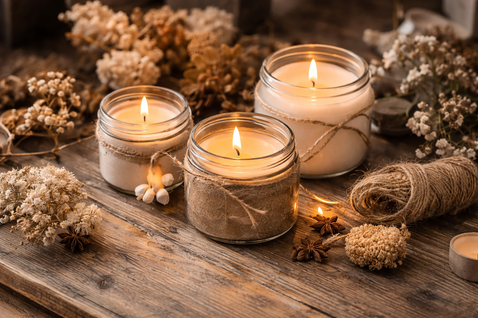 Szójaviasz gyertyák