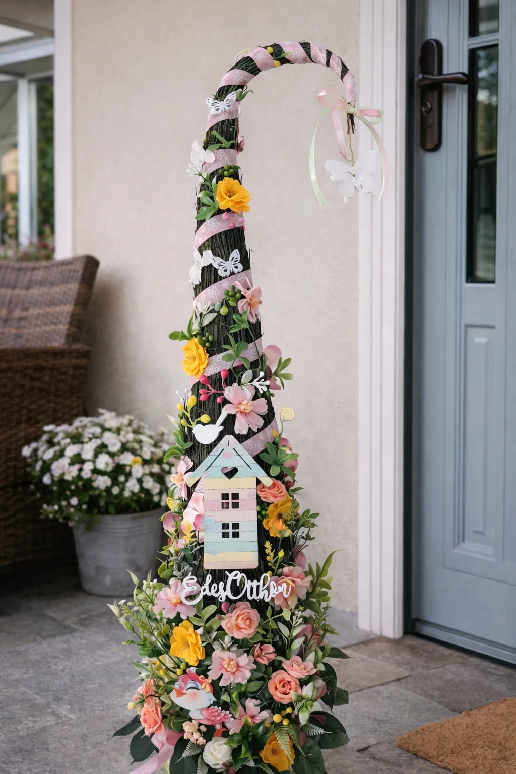 Lakásdekor virágkompozíció