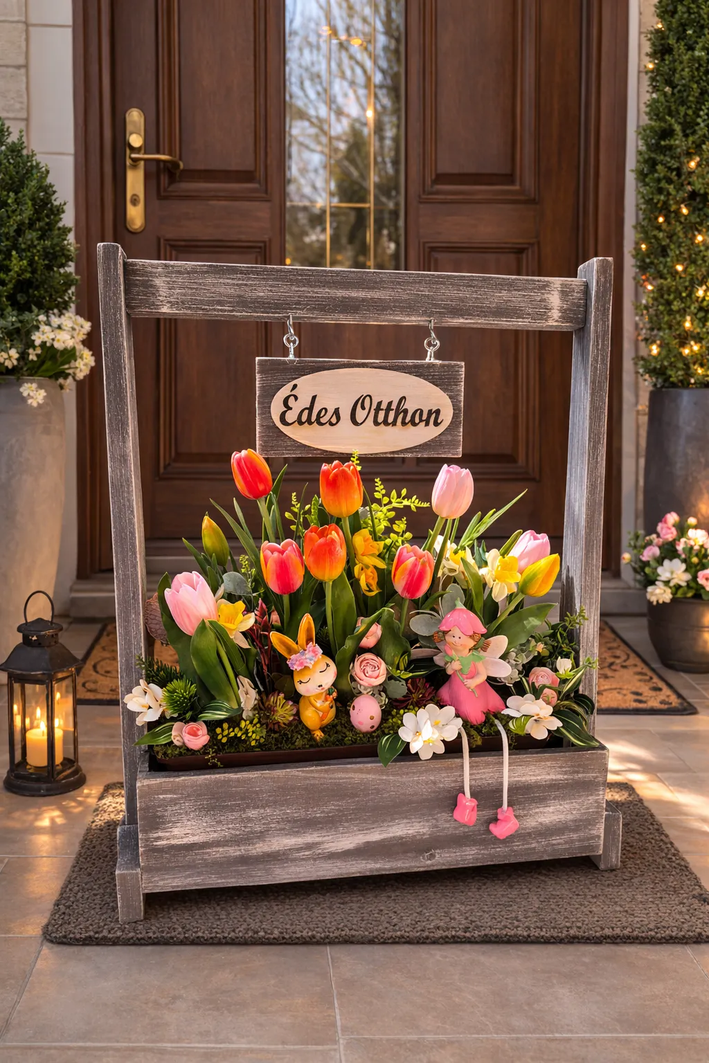 Lakásdekor virágkompozíció