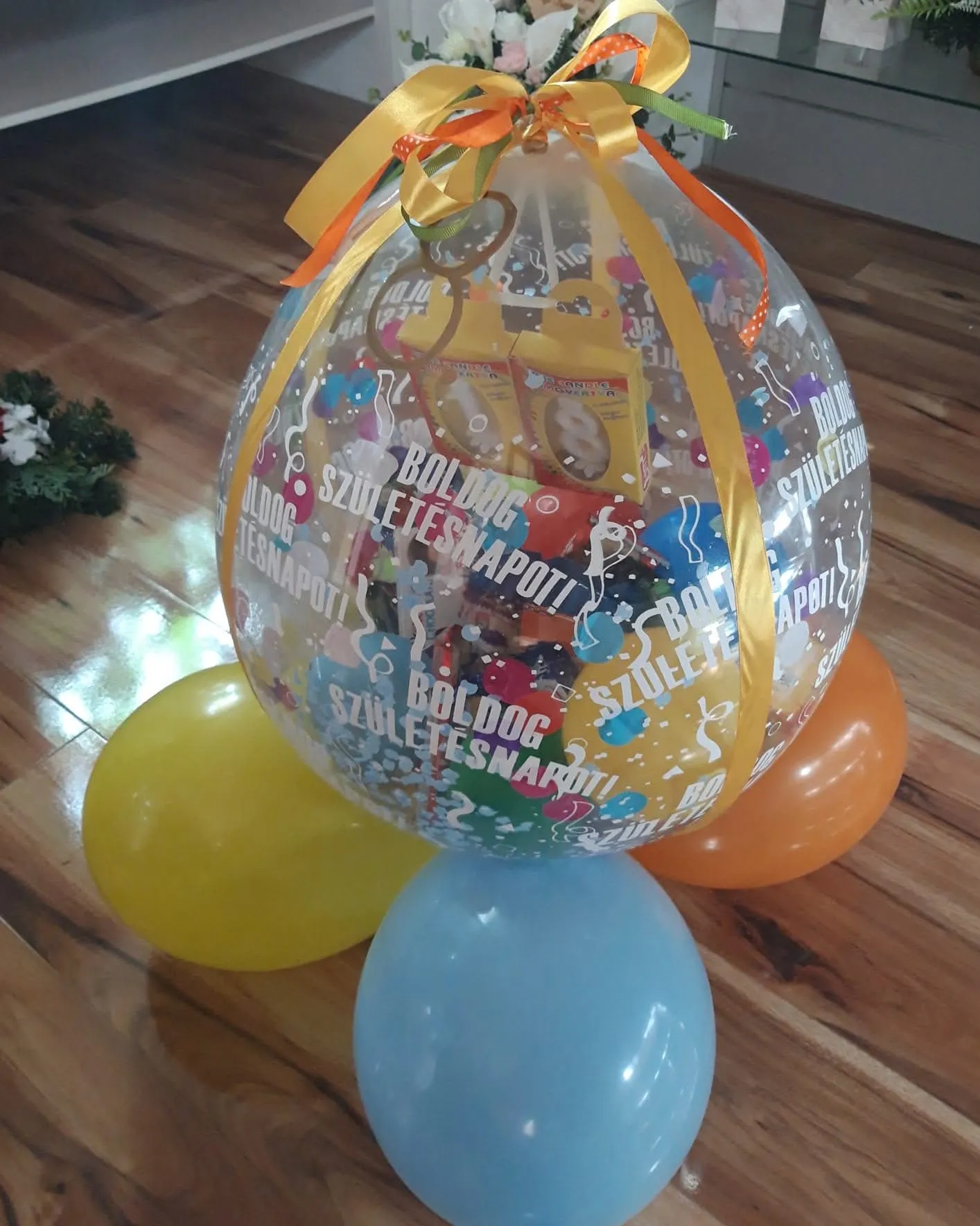 Lufi dekoráció kompozíció