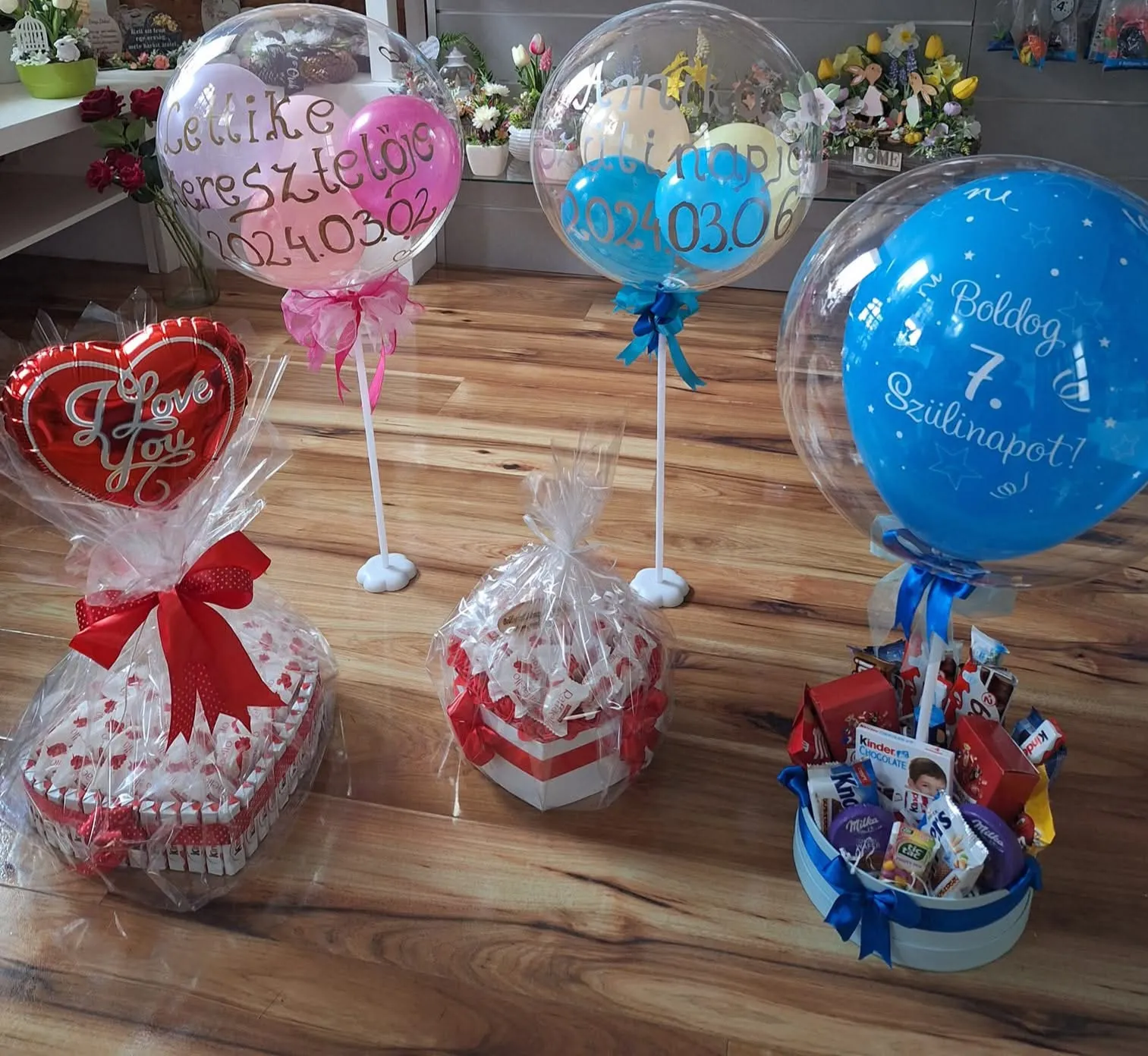 Lufi dekoráció kompozíció