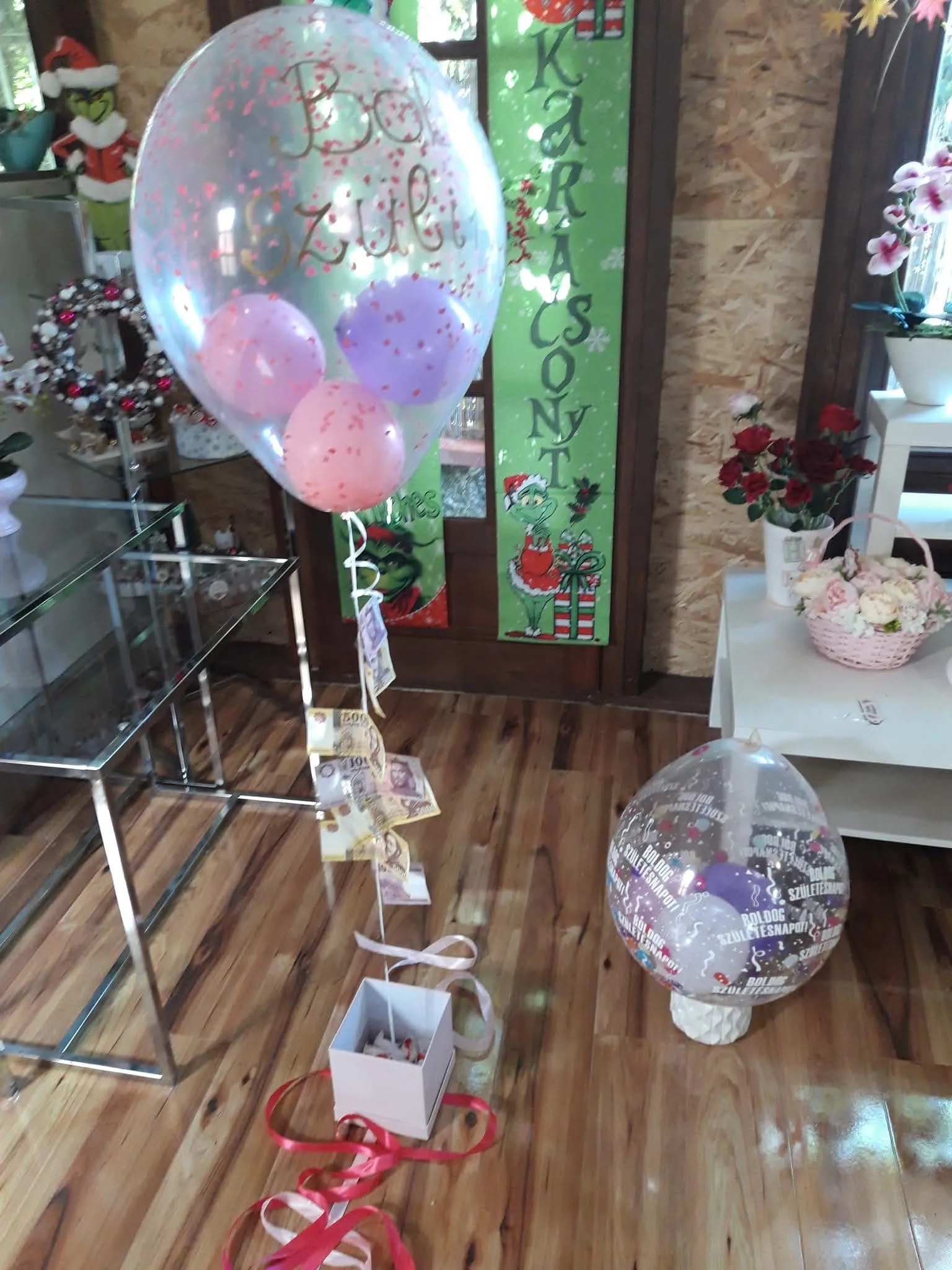 Lufi dekoráció ünnepségre