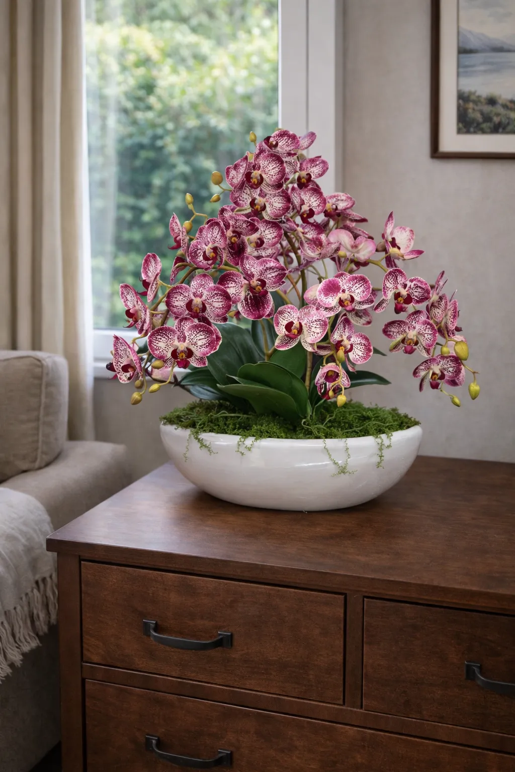 Elegáns orchidea dekoráció