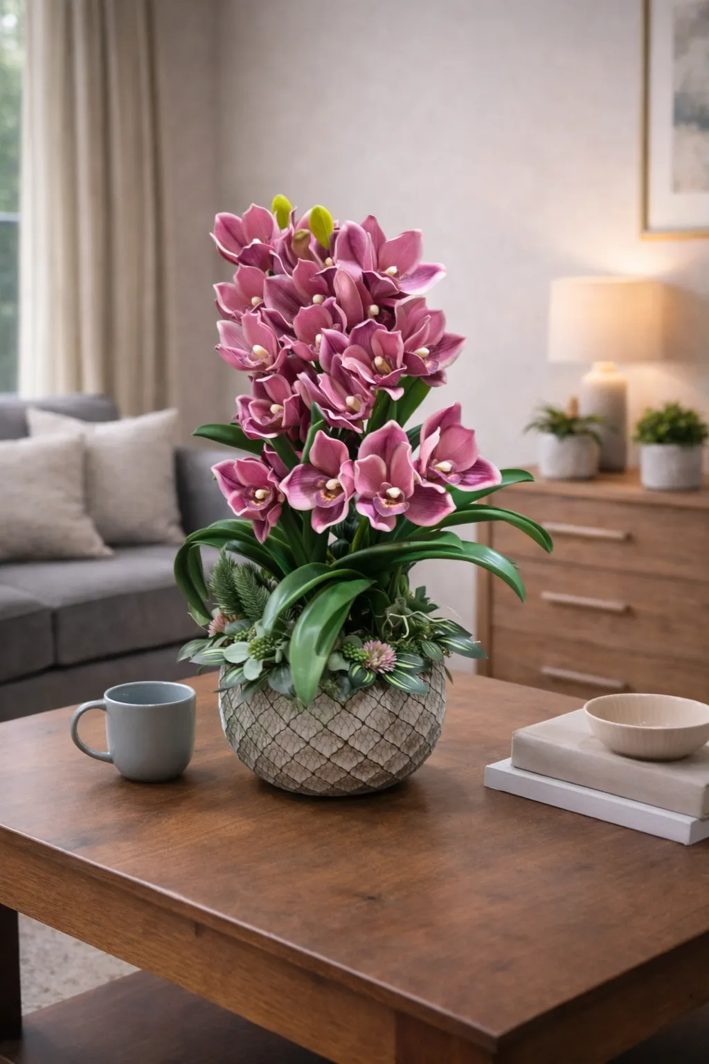 Elegáns orchidea dekoráció