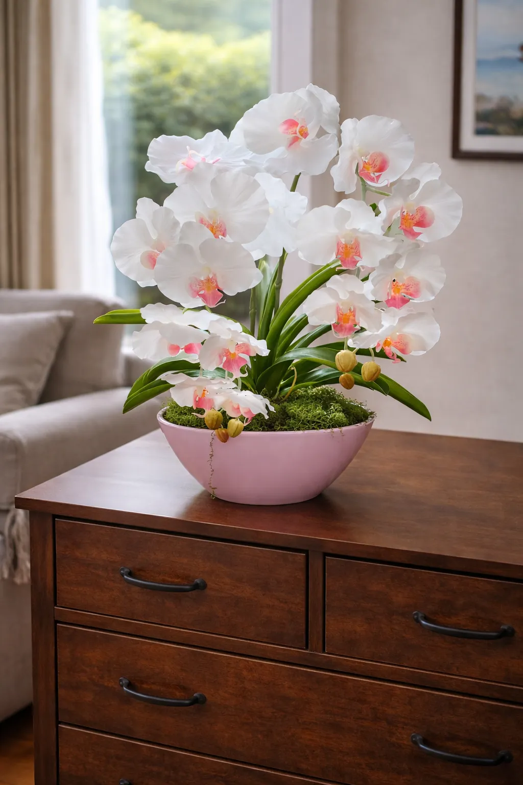 Elegáns orchidea dekoráció