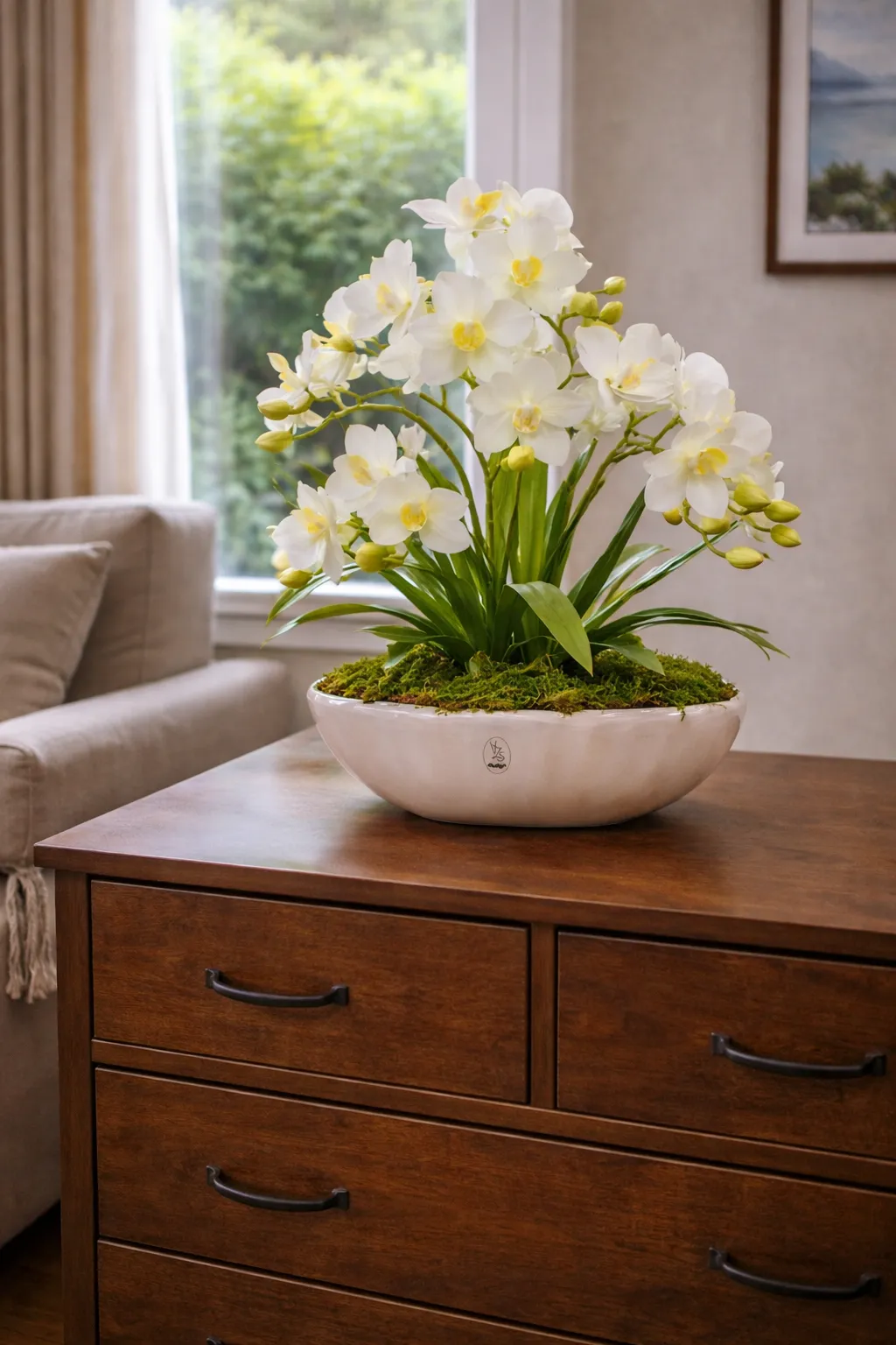 Elegáns orchidea dekoráció