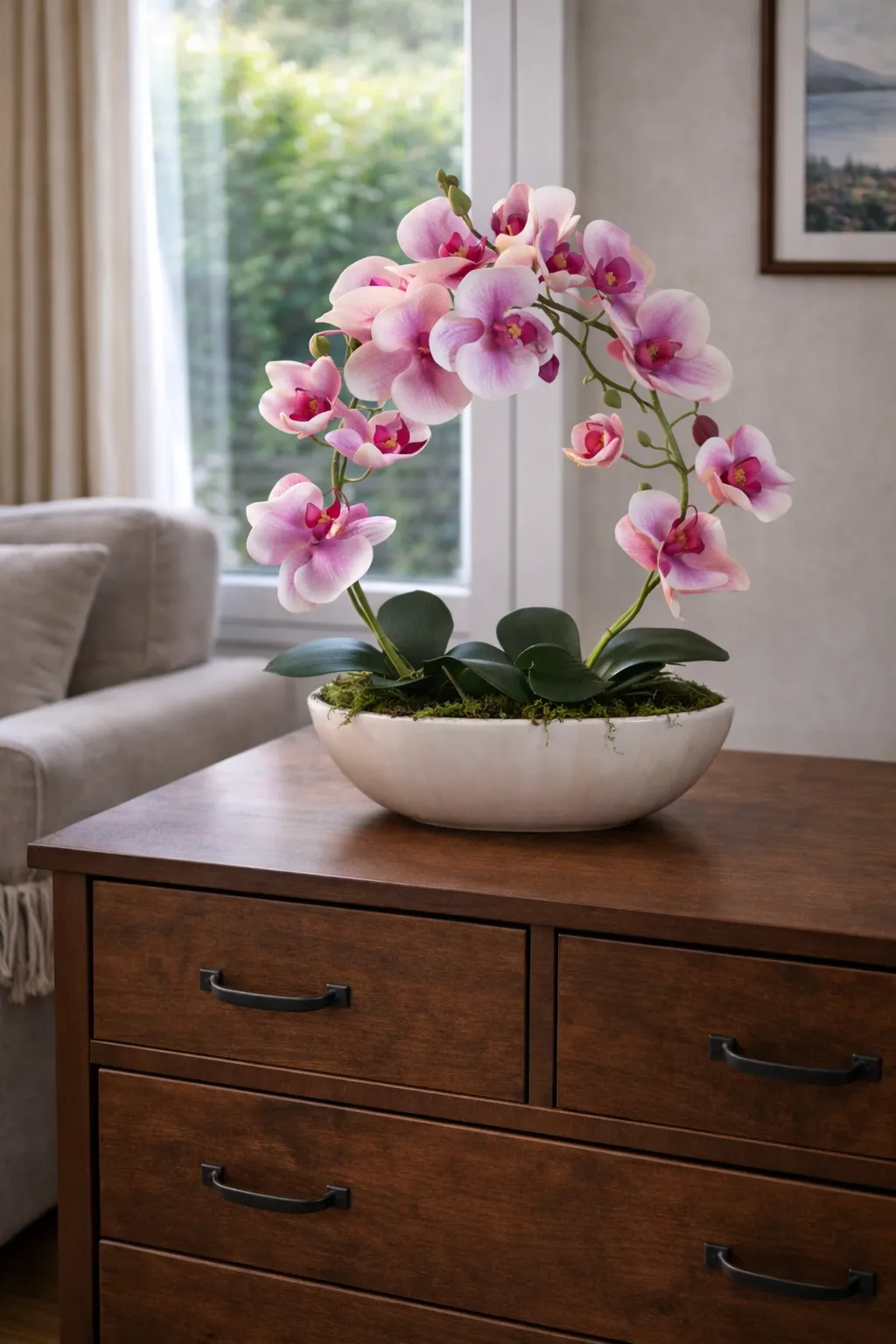 Elegáns orchidea dekoráció