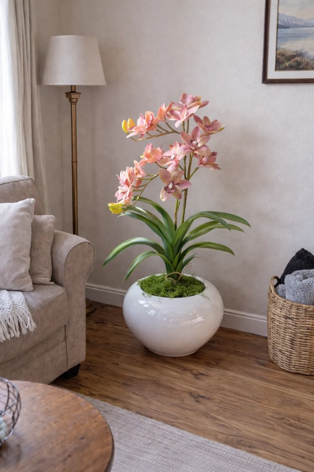 Elegáns orchidea dekoráció