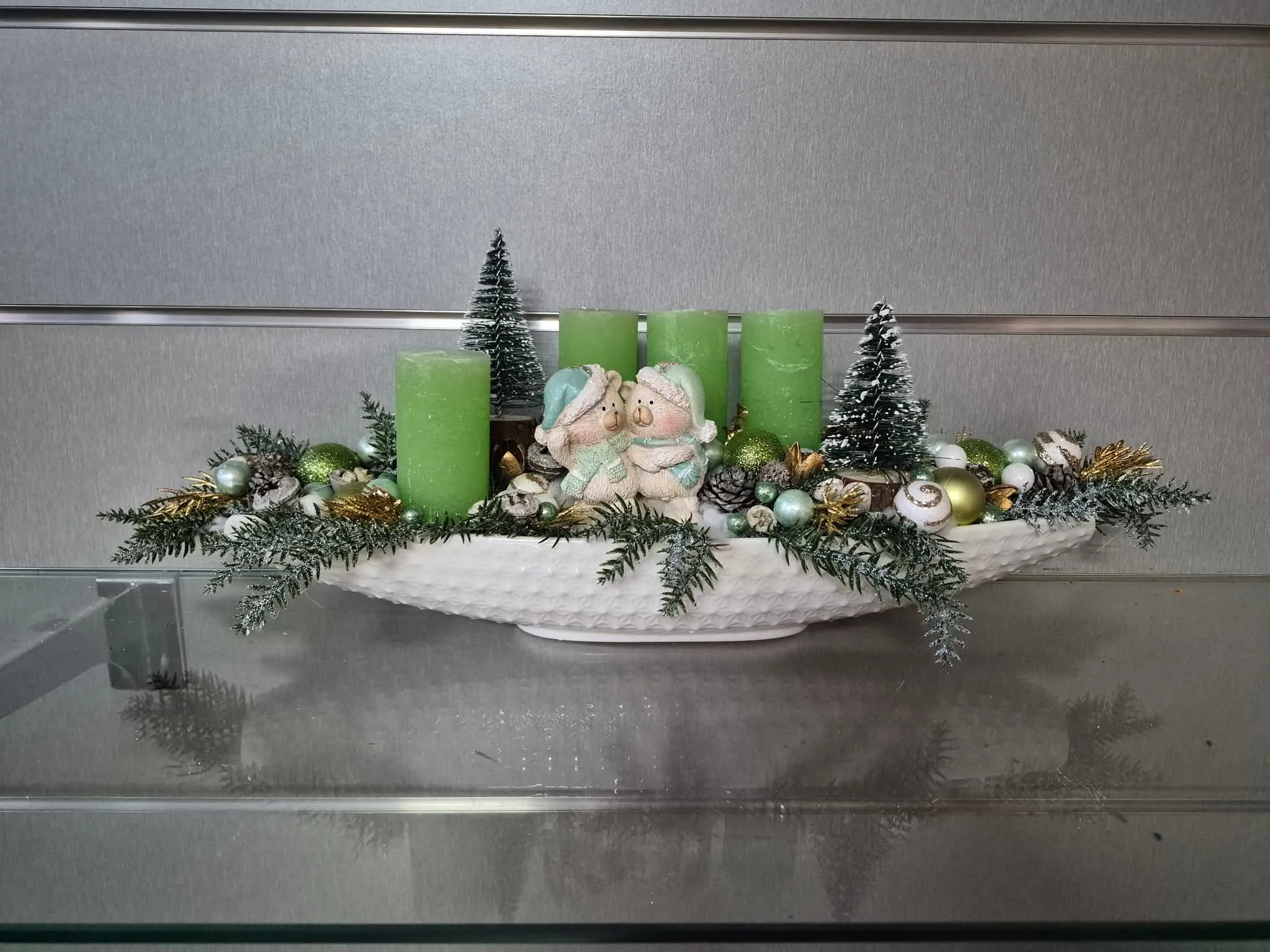 Téli virágdekoráció