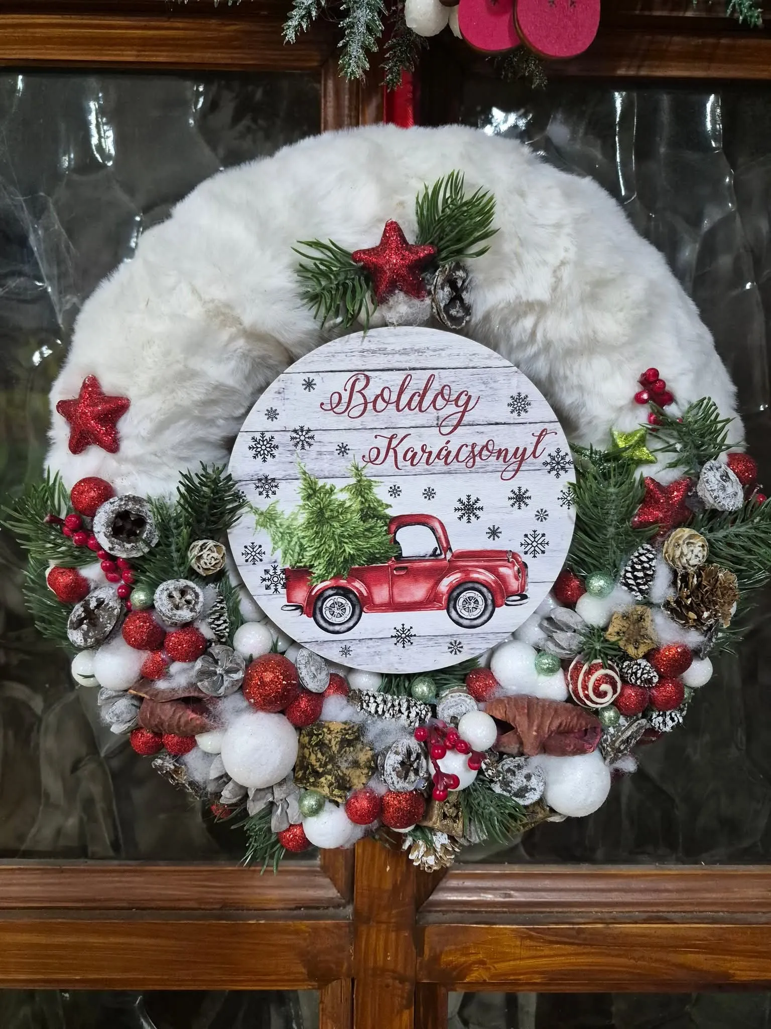 Meghitt téli virágkompozíció